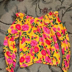 Beautiful Billabong Girls M Blouse Off Shoulder